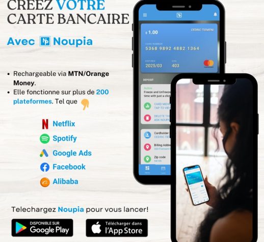 www.noupia.com Carte virtuelle au Cameroun