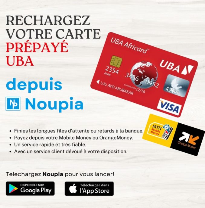 UBA Prepaid Cards Recharge - Noupia.